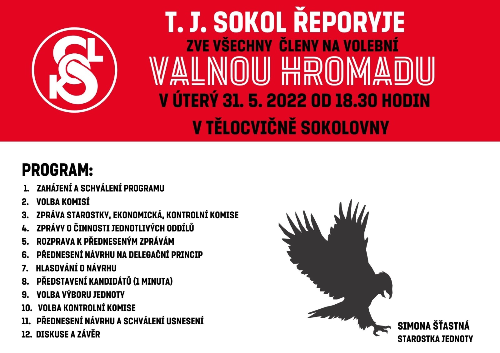 Read more about the article Pozvánka na valnou hromadu 31.5. v 18:30
